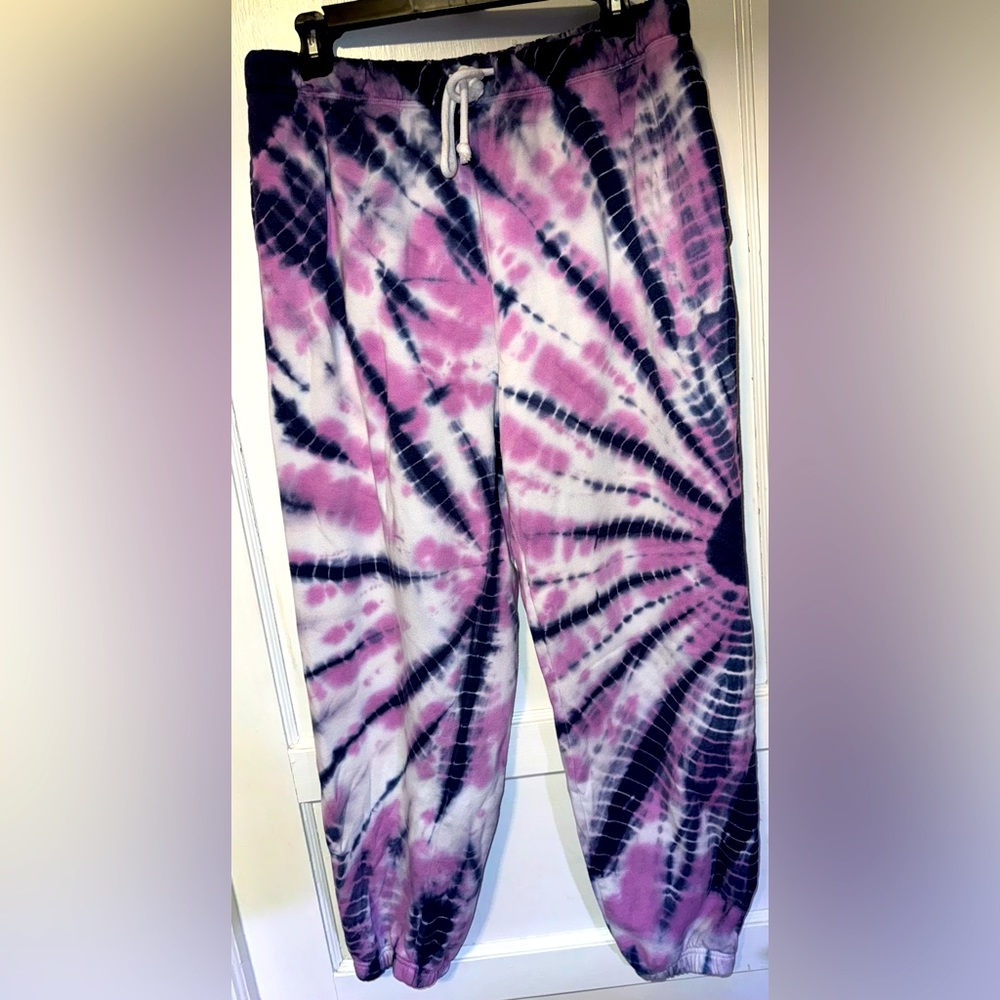 Aeropostale tie dye slouchy high rise pants size large